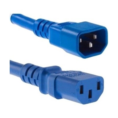 UNIRISE USA 2.5Ft Power Cord C13-C14 10Amp Blue PWRC13C142.5FBLU